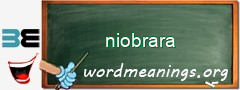 WordMeaning blackboard for niobrara